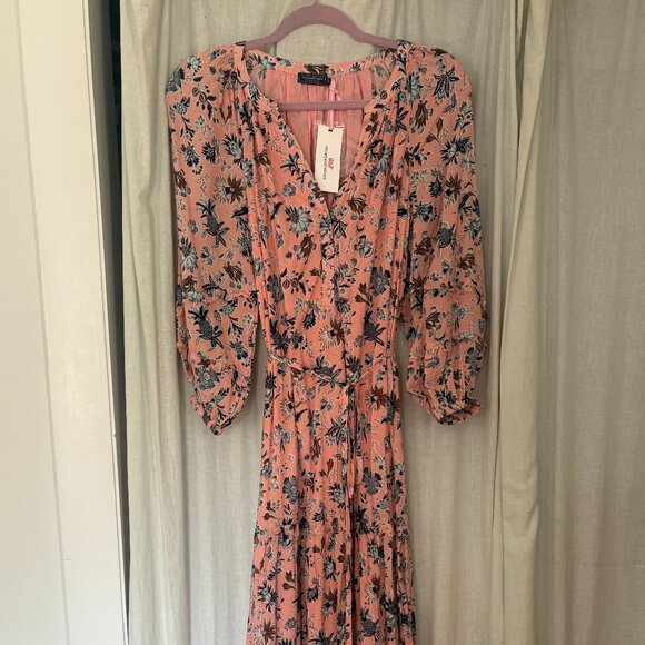 Vineyard Vines Amelia Tiered LongSleeve Ruffle Maxi Dress NWT size XS - Picture 5 of 8